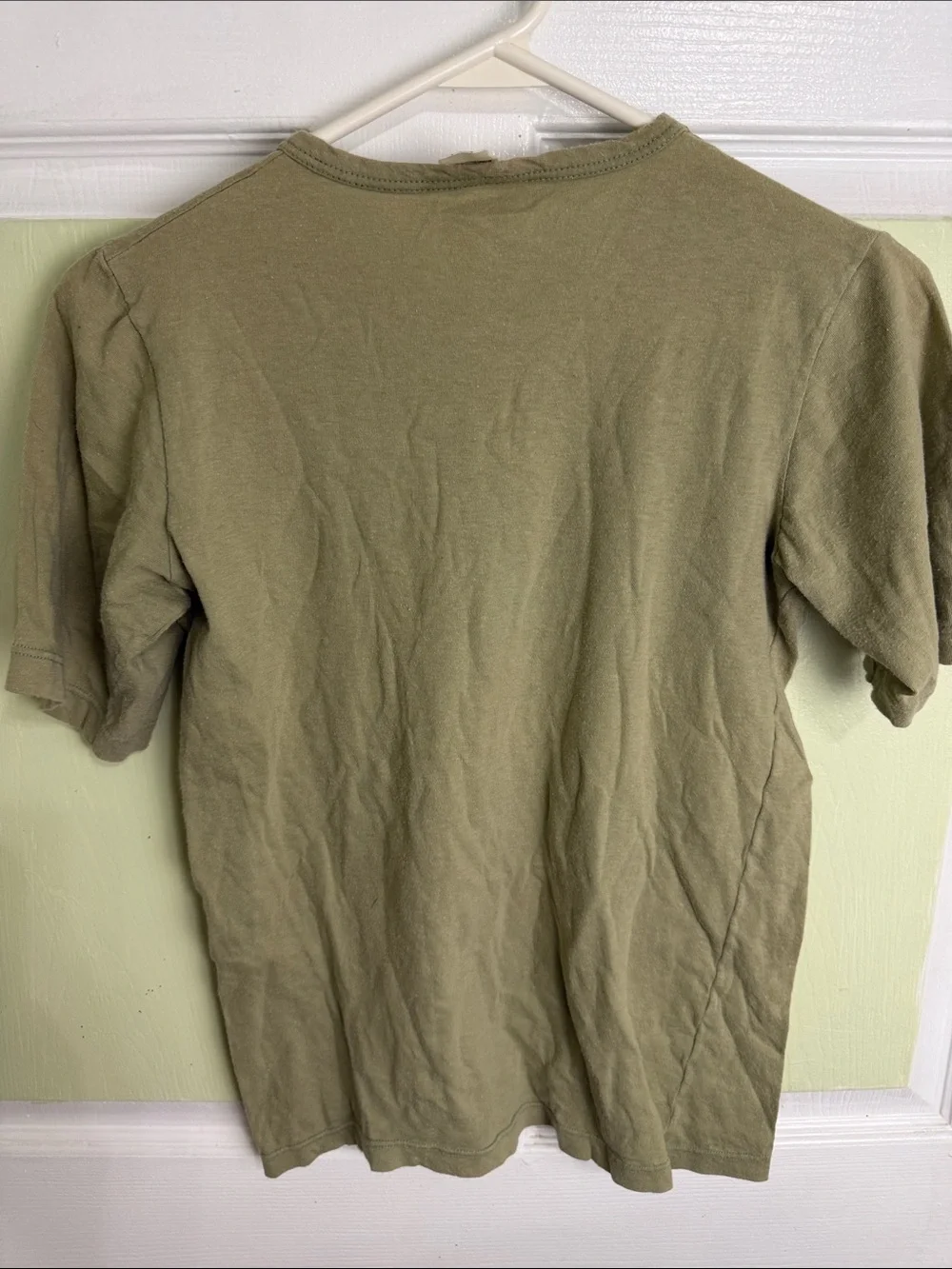 Men's Olive Short Sleeve Crew Neck T-Shirt